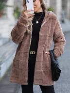 Fleece Zip Up Hooded Outerwear | Outerwear from PHUNKYN