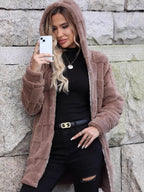 Fleece Zip Up Hooded Outerwear | Outerwear from PHUNKYN