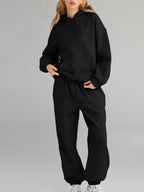 Kangaroo Pocket Hoodie and Joggers Set Plus Size | Outfit Sets Top and Pants Set from PHUNKYN