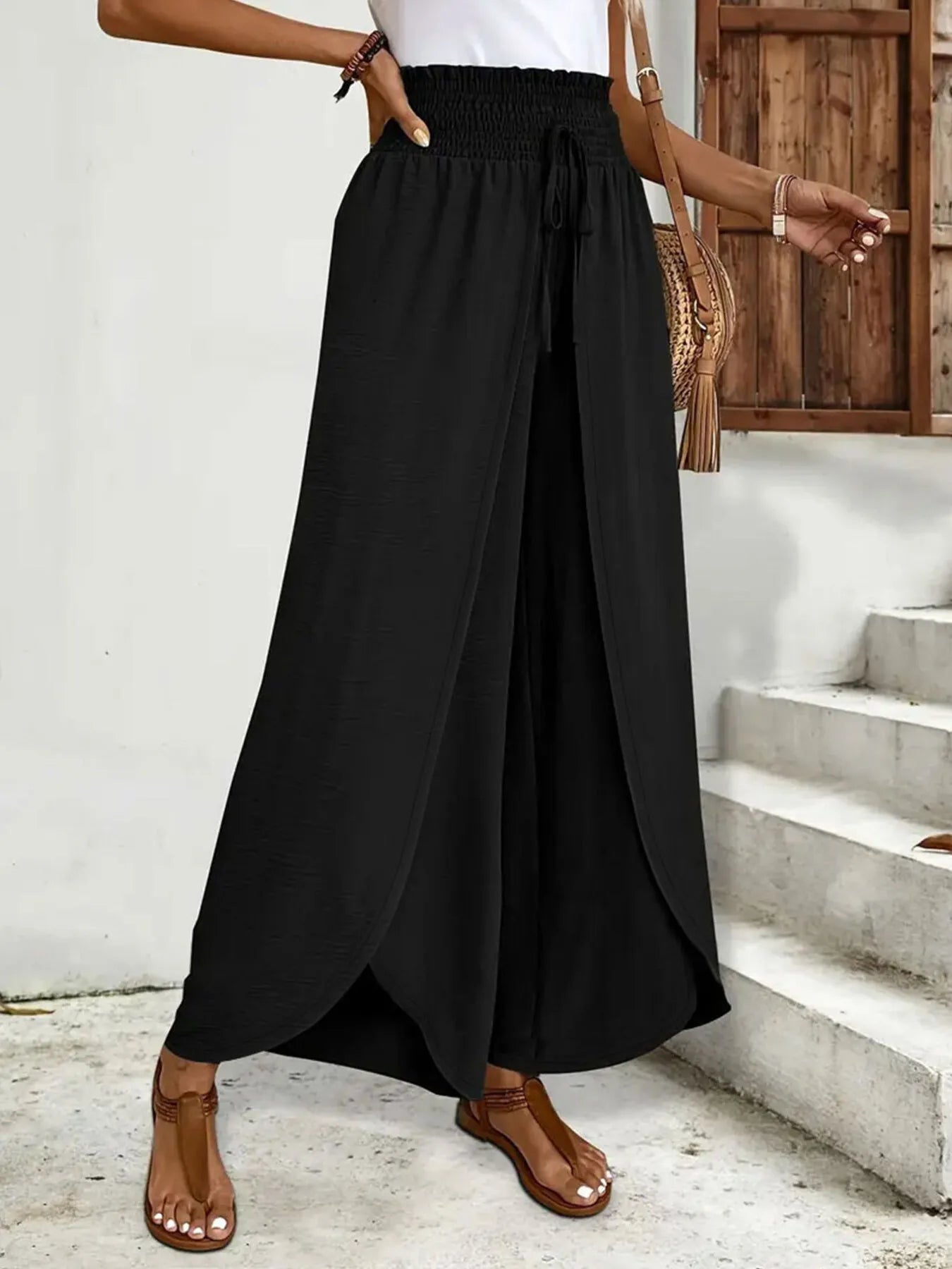 High-Waisted Side Slit Pants | Pants from PHUNKYN
