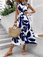 Cutout Printed Sleeveless Dress | Dresses Dress from PHUNKYN