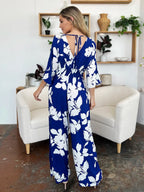Printed Tie Back Wide Leg Jumpsuit | One-Pieces Jumpsuit from PHUNKYN