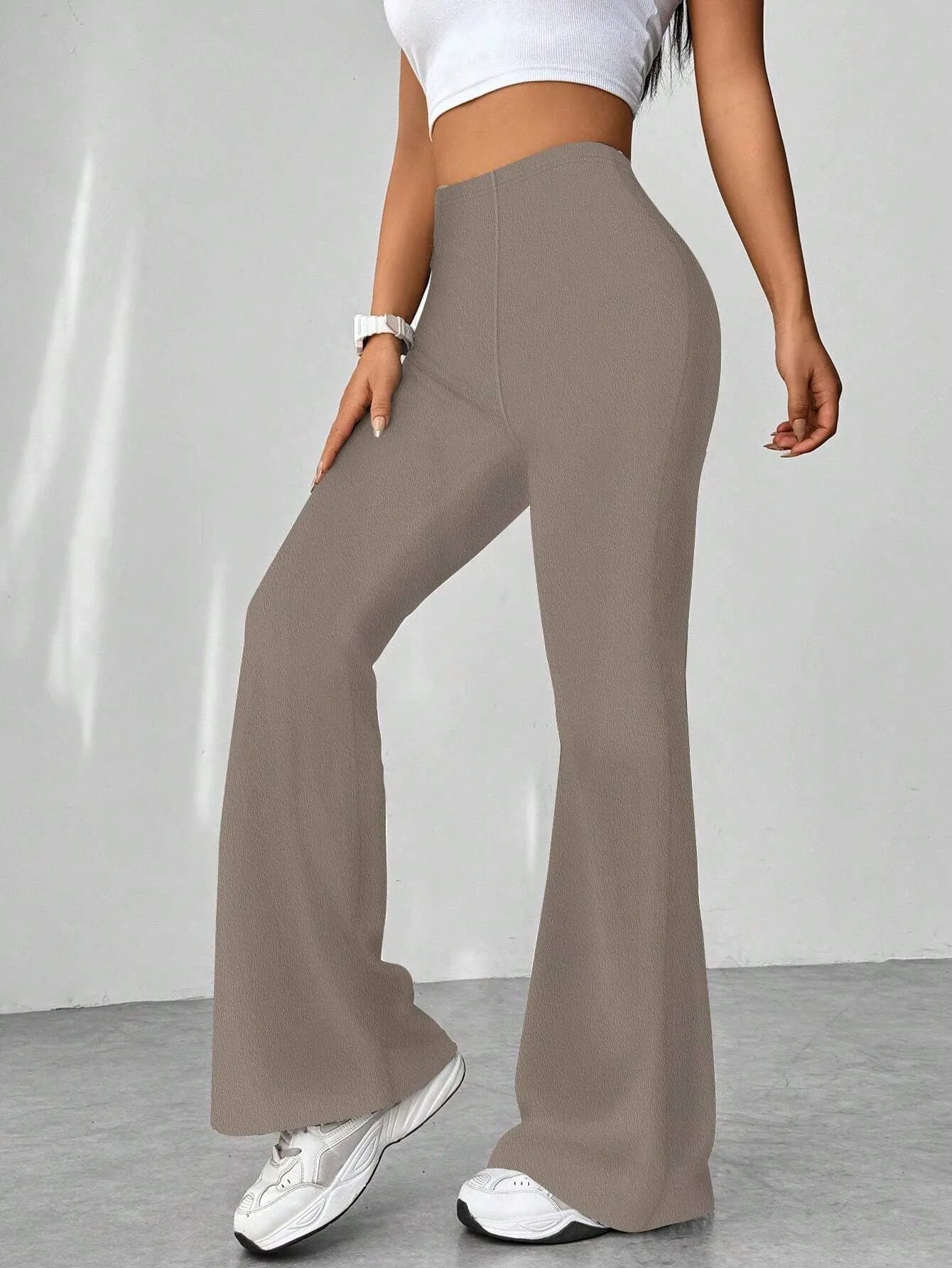 High Waisted Flare Pants | Trousers Flare Pants from PHUNKYN