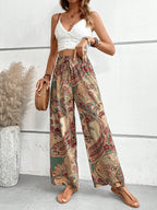Printed Wide Leg Pants | Trousers Trousers from PHUNKYN