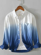 Men's Gradient Button Up Long Sleeve Shirt | Shirts Shirts from PHUNKYN