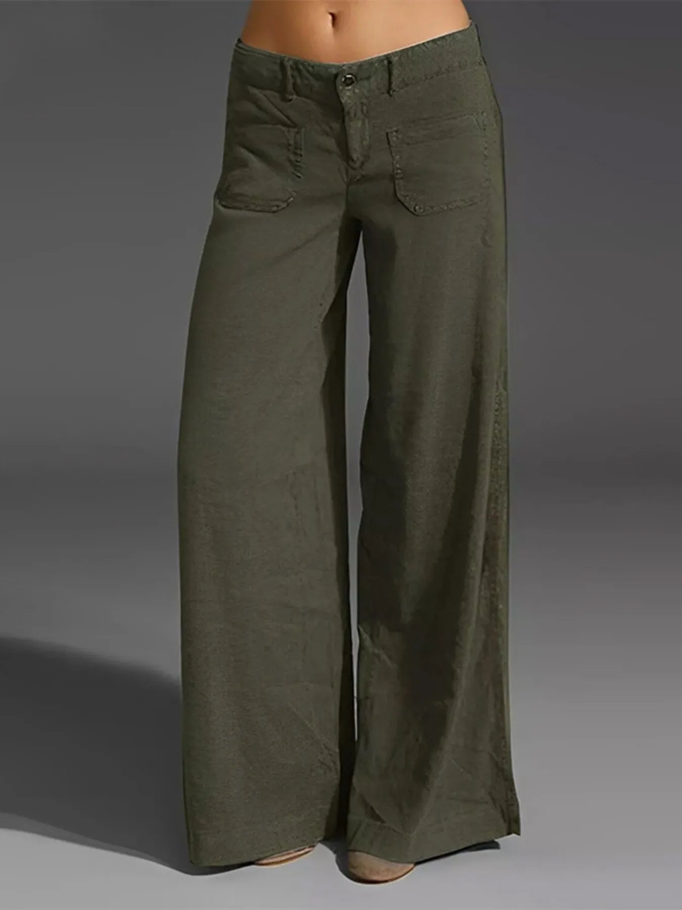 Wide Leg Pants with Pockets | Trousers Pants from PHUNKYN