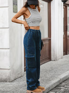 High-Waisted Cargo Jeans | Jeans Cargo Jeans from PHUNKYN