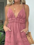 Wide Leg Spaghetti Strap Jumpsuit | One-Pieces Jumpsuit from PHUNKYN