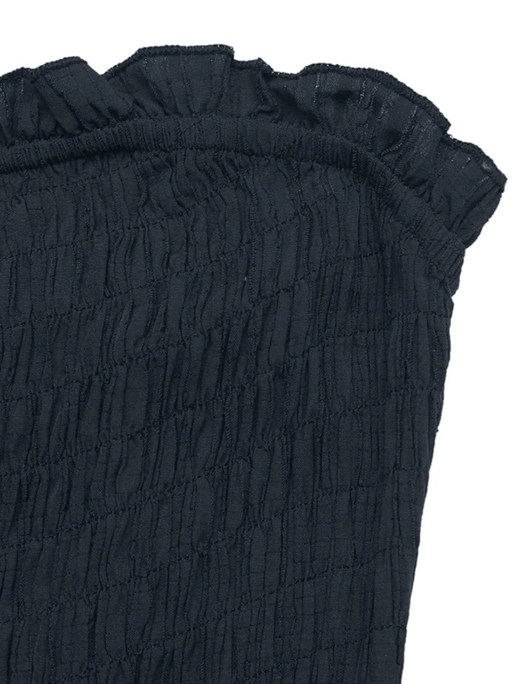 Smocked Tube Wide Leg Jumpsuit One-Pieces Jumpsuit PHUNKYN