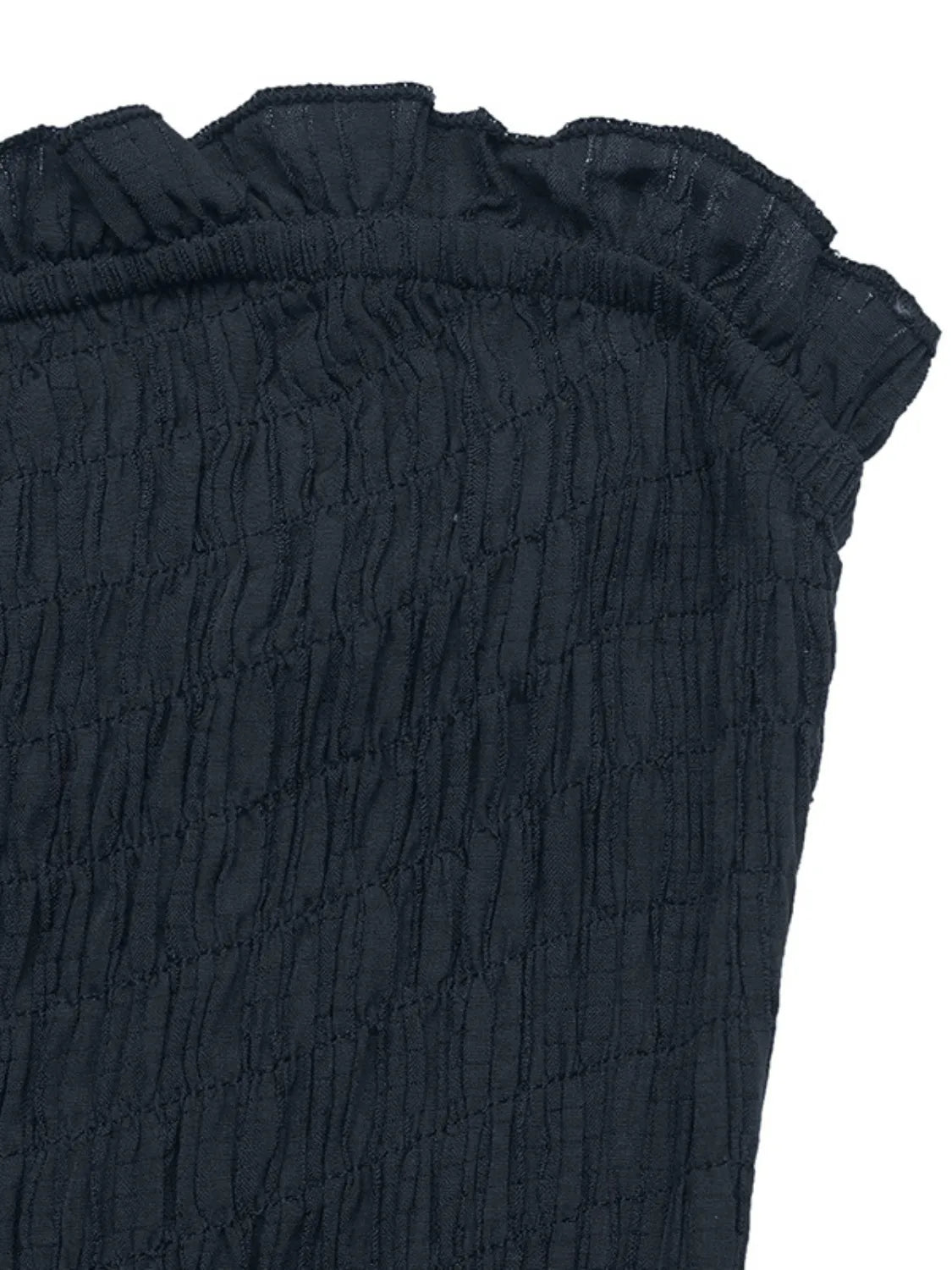 Smocked Tube Wide Leg Jumpsuit One-Pieces Jumpsuit PHUNKYN