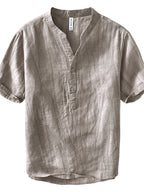 Men's Button Detail Short Sleeve Shirt | Shirts Shirts from PHUNKYN