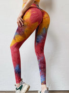 Tie-Dye High Waist Active Leggings | Leggings Leggings from PHUNKYN