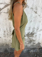 Button-Front Belted Cami Romper | One-Pieces Cami Romper from PHUNKYN