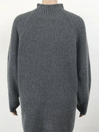 Mock Neck Dropped Shoulder Sweater Dress | Dresses Sweater Dress from PHUNKYN