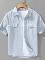 Men's Button Up Short Sleeve Shirt | Shirts Shirts from PHUNKYN