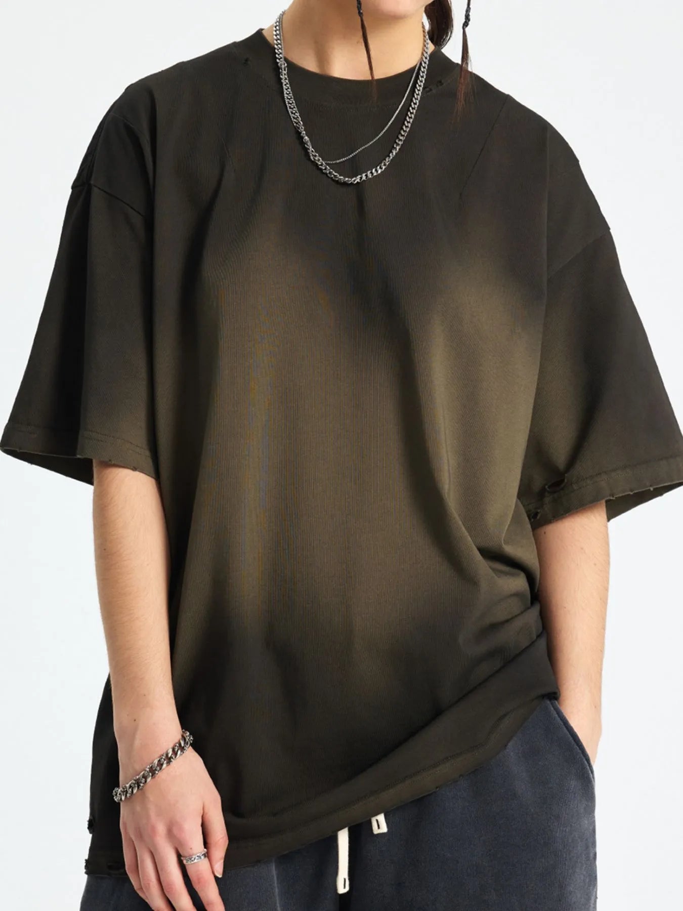 Men's Gradient Round Neck Short Sleeve T-Shirt | T-Shirts T-Shirt from PHUNKYN