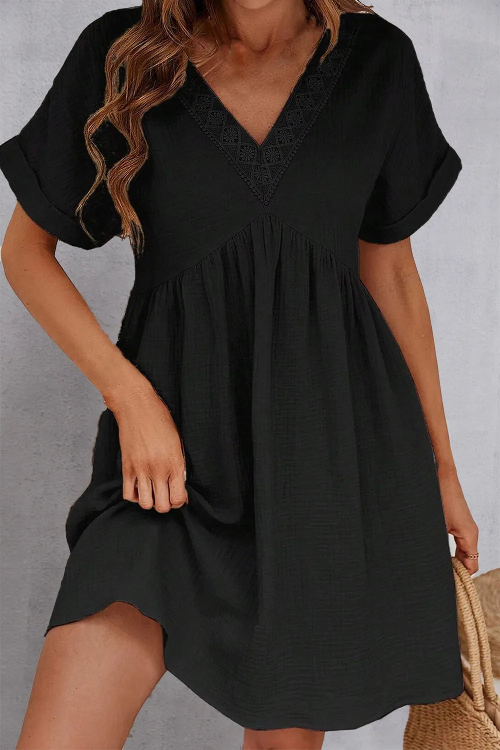 V-Neck Short Sleeve Dress | Dresses Dress from PHUNKYN