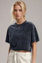 Basic Bae Round Neck Dropped Shoulder Short Sleeve T-Shirt | T-Shirts T-Shirt from PHUNKYN