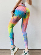 Tie-Dye High Waist Active Leggings | Leggings Leggings from PHUNKYN