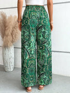 Printed Wide Leg Pants | Trousers Trousers from PHUNKYN