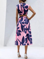 Cutout Printed Sleeveless Dress | Dresses Dress from PHUNKYN