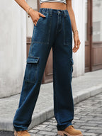 High-Waisted Cargo Jeans | Jeans Cargo Jeans from PHUNKYN