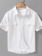 Men's Button Up Short Sleeve Shirt | Shirts Shirts from PHUNKYN