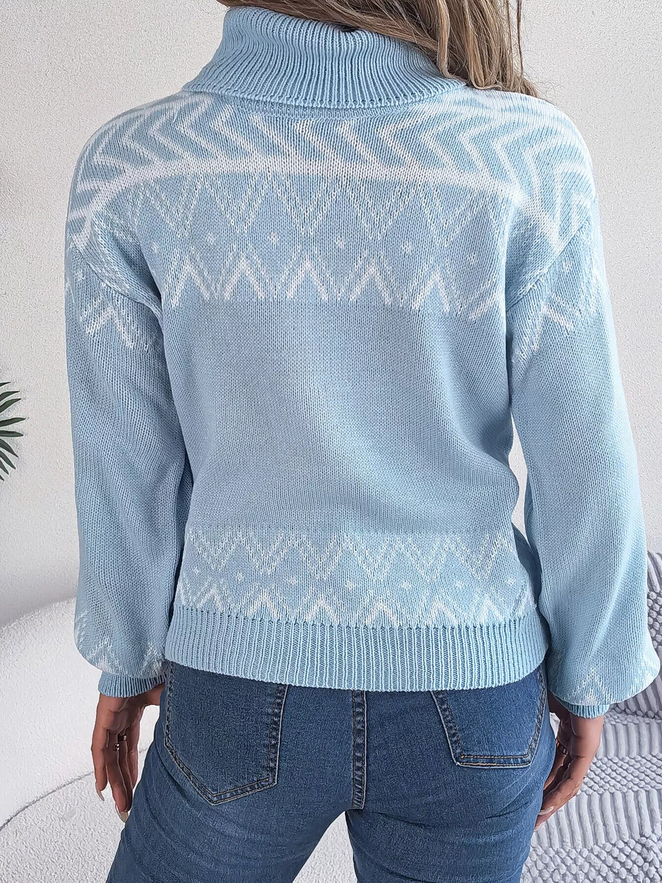 Turtleneck Dropped Shoulder Sweater | Sweaters Sweater from PHUNKYN