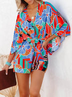 Oversized Tied Back Printed Romper | One-Pieces Romper from PHUNKYN