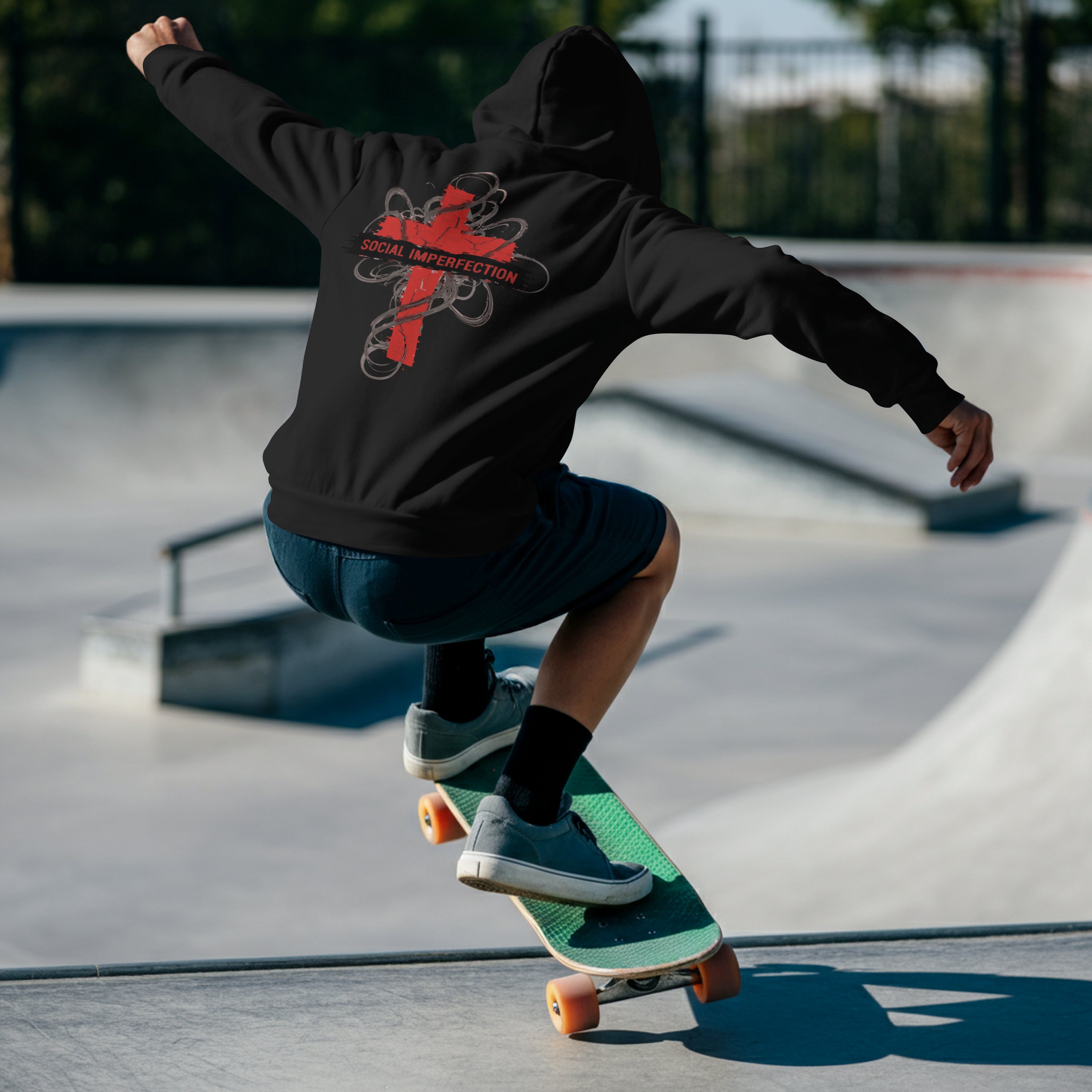 PHUNKYN Social Imperfection Hoodie (Rear)