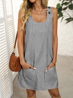 Mandy Striped Wide Strap Mini Dress | Dresses Mini Dress from PHUNKYN