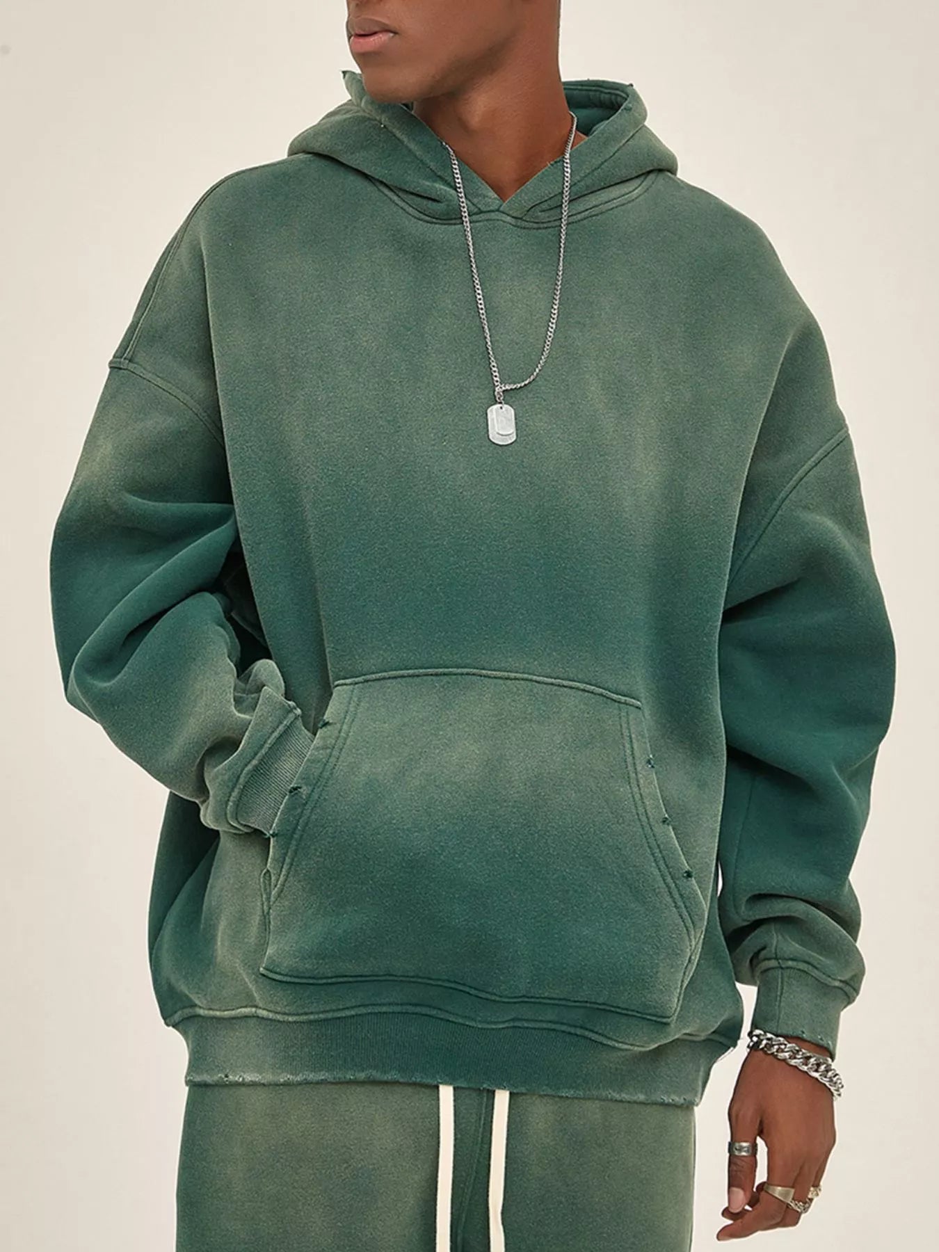 Men's Dropped Shoulder Long Sleeve Hoodie | Hoodies Hoodie from PHUNKYN