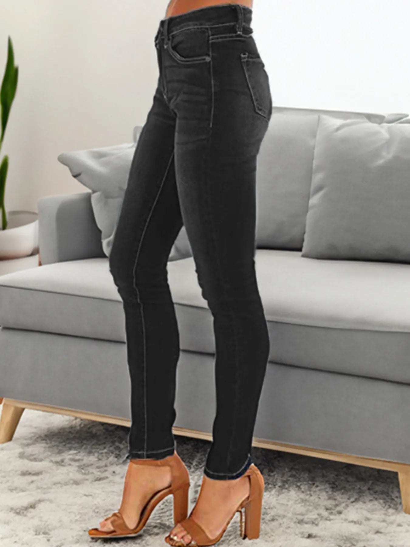 Skinny Fit Washed Jeans | Jeans Skinny Jeans from PHUNKYN