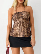 Leopard Halter Neck Cami | Cami Top from PHUNKYN