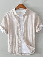 Men's Casual Striped Short Sleeve Shirt | Shirts Shirts from PHUNKYN