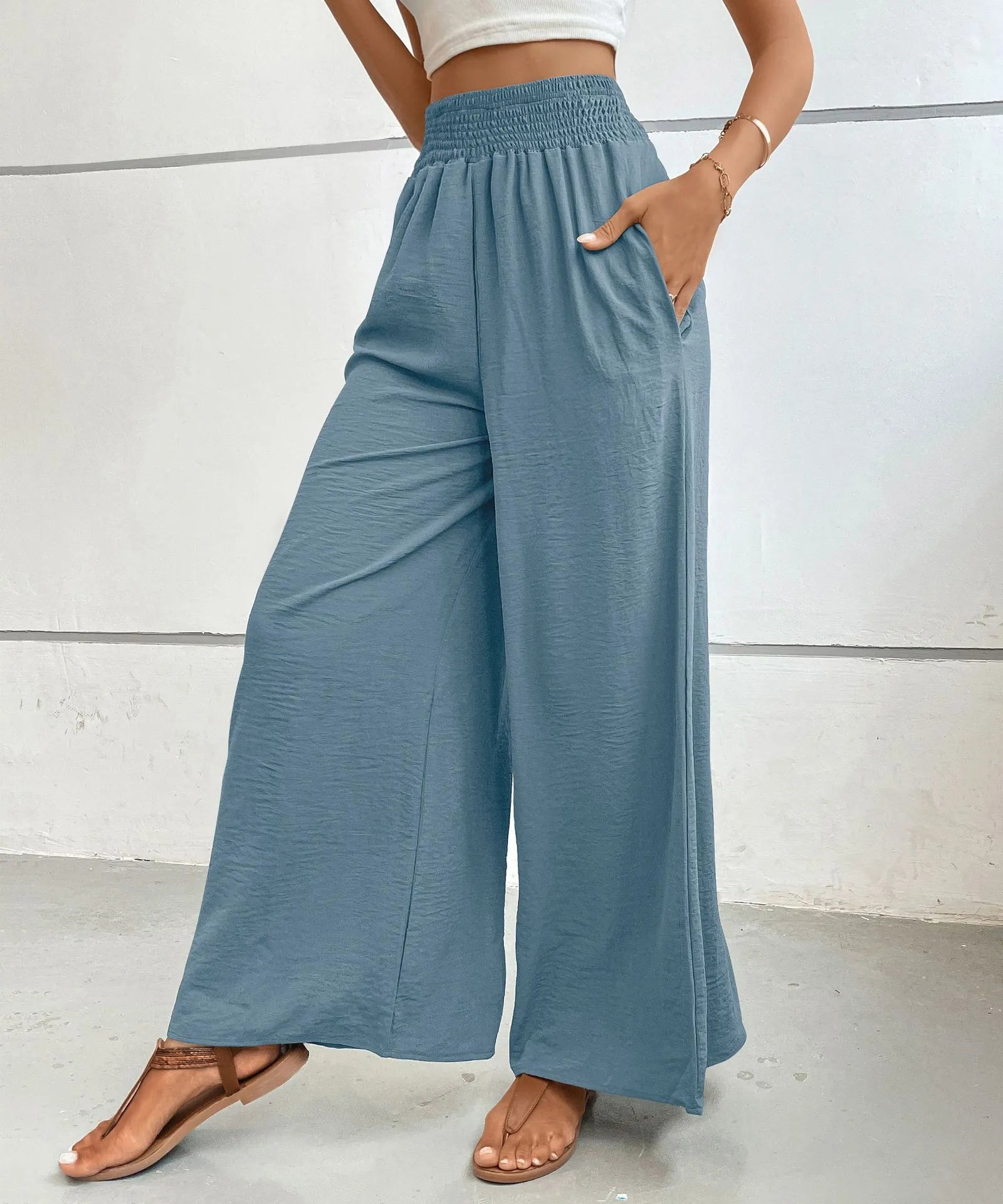 High-Waisted Wide Leg Pants | Trousers Pants from PHUNKYN