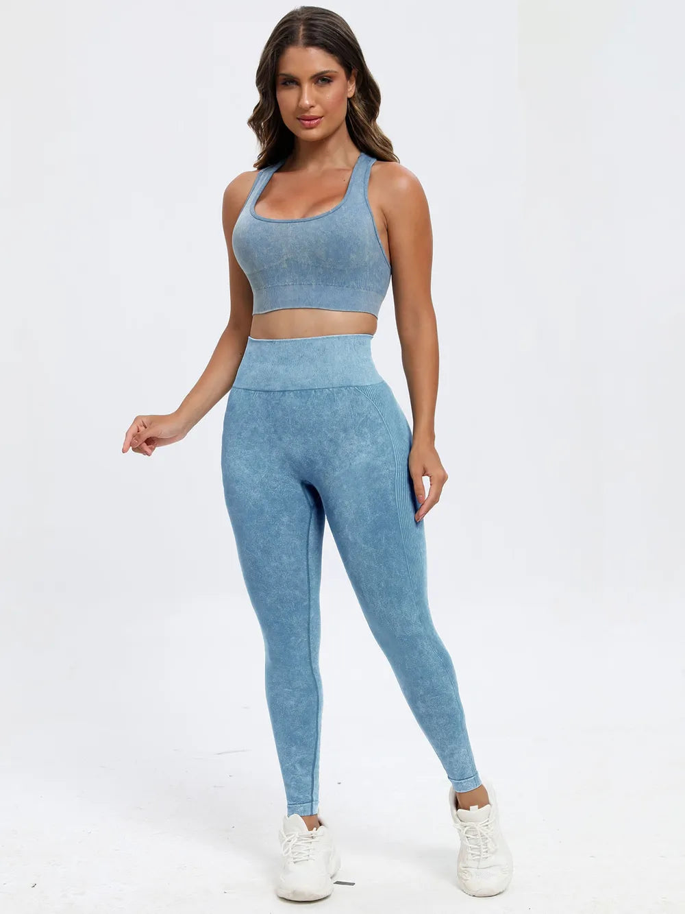 Scoop Neck Wide Strap Top and Pants Active Set | Outfit Sets Top and Pants from PHUNKYN