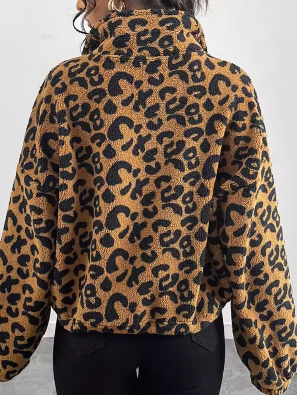 Leopard Zip Up Long Sleeve Jacket | Jacket from PHUNKYN