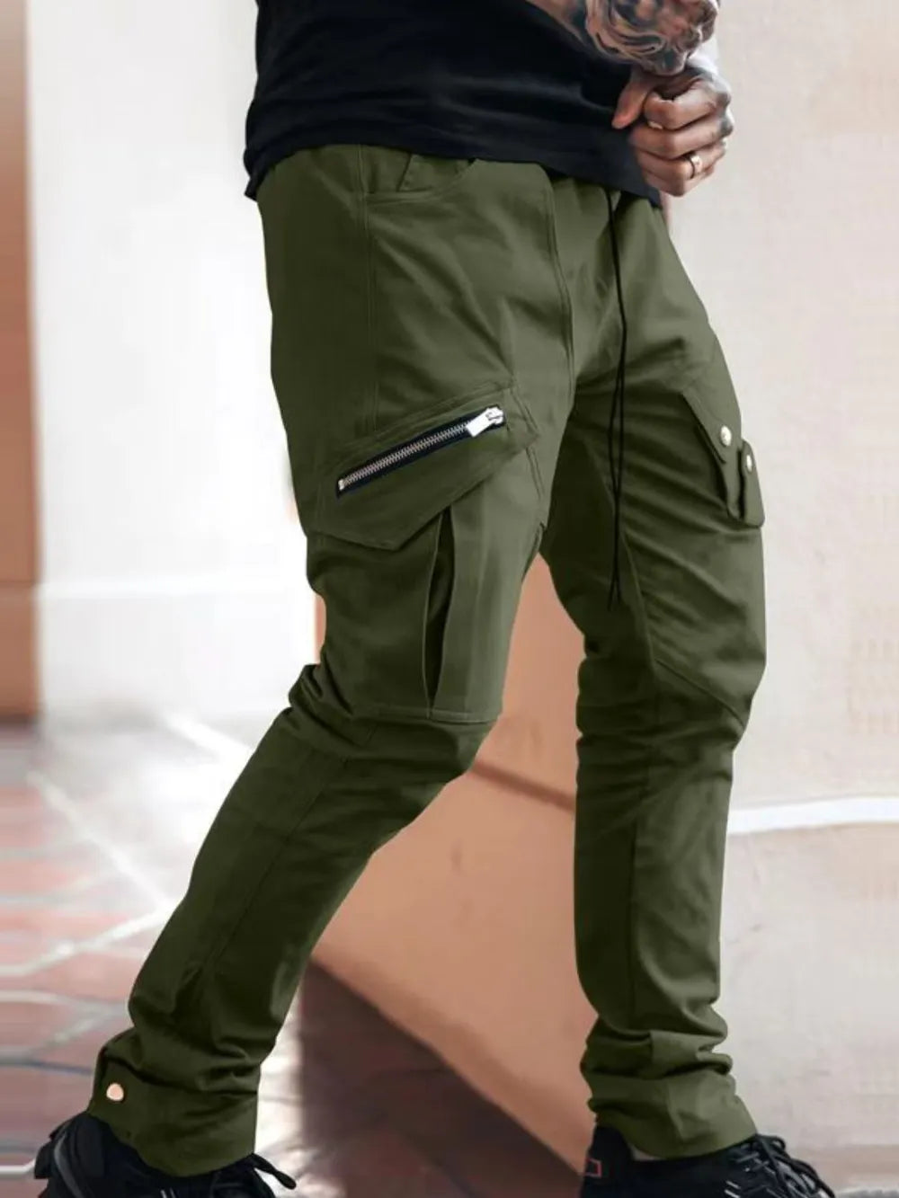 Men's Plus Size Pants with Cargo Pockets | Cargo Pants Cargo Pants from PHUNKYN