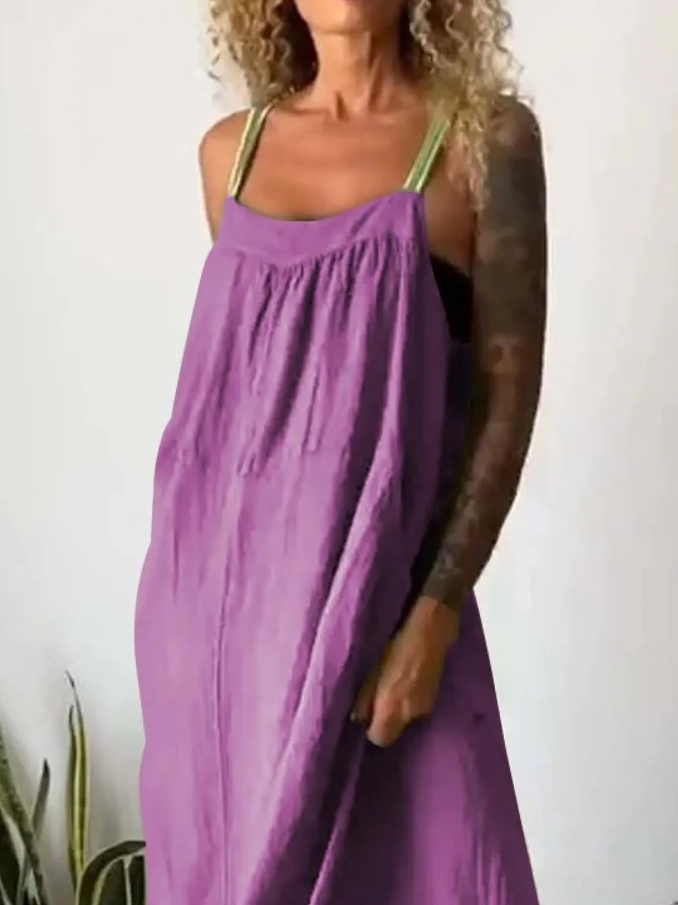 Ruched Cami Maxi Dress with Pockets | Dresses Maxi Dress from PHUNKYN