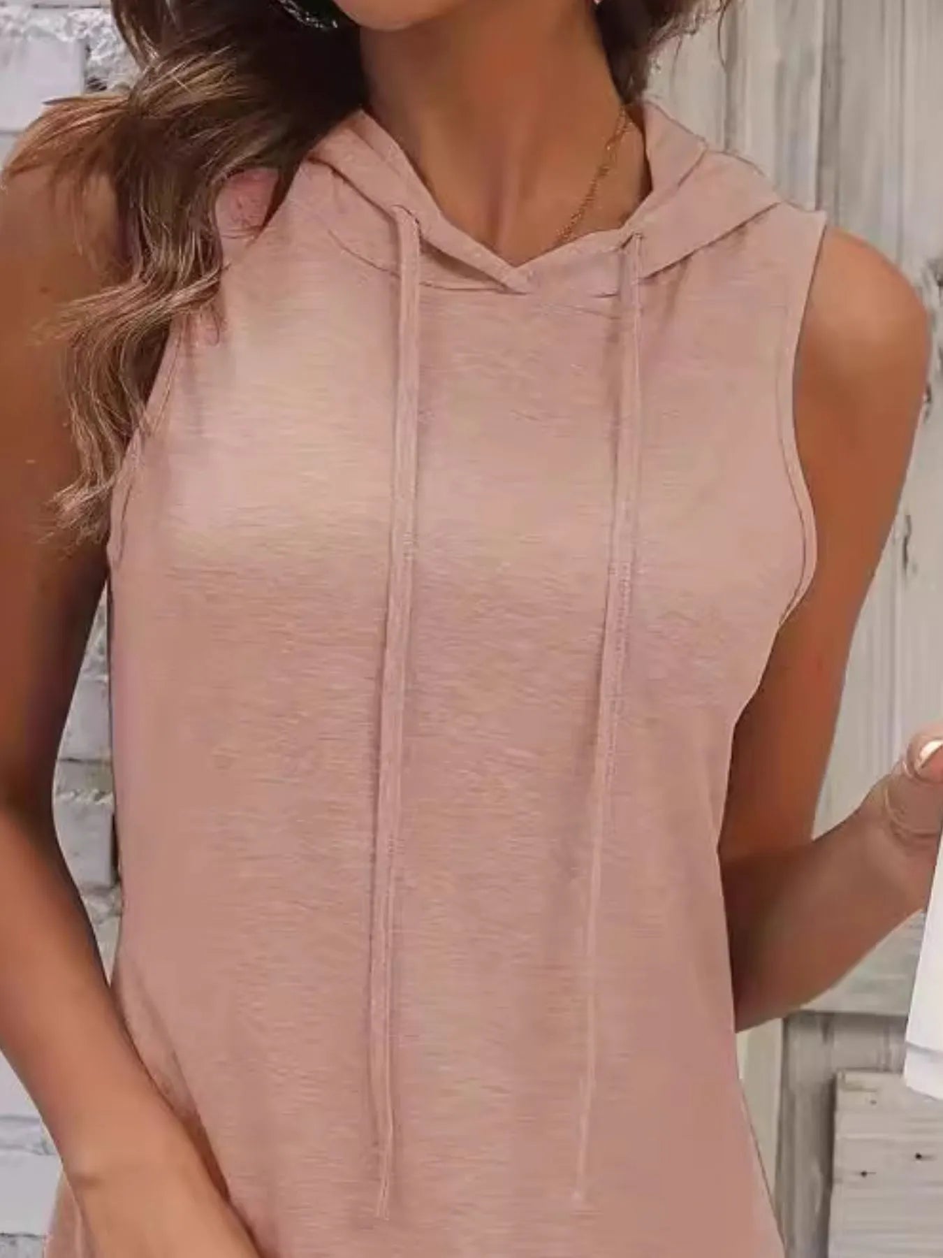 Drawstring Casual Sleeveless Hooded Mini Dress | Dresses Mini Dress from PHUNKYN