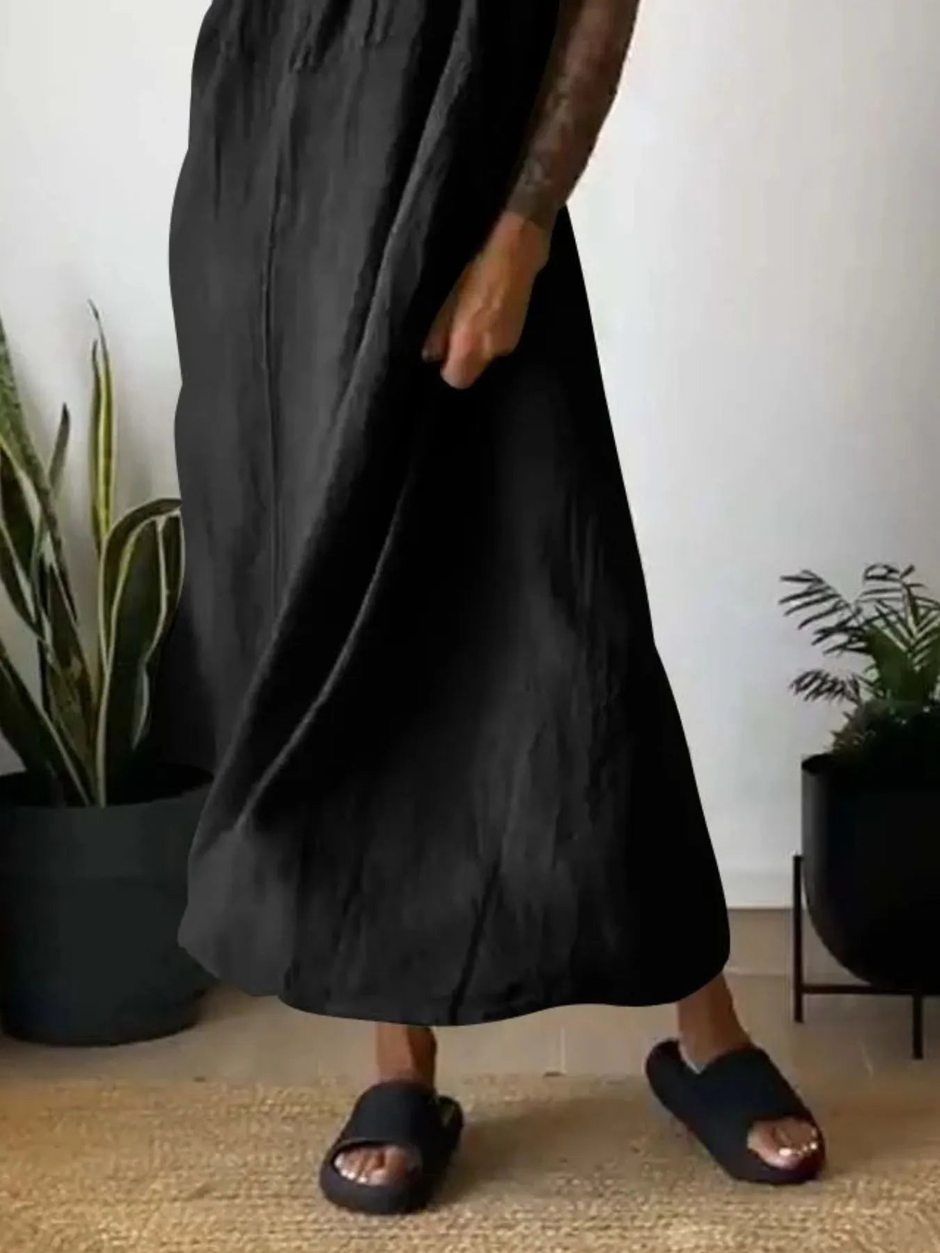 Ruched Cami Maxi Dress with Pockets | Dresses Maxi Dress from PHUNKYN