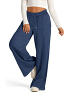 Drawstring Relaxed Fit Wide Leg Pants | Trousers Women's Trousers from PHUNKYN