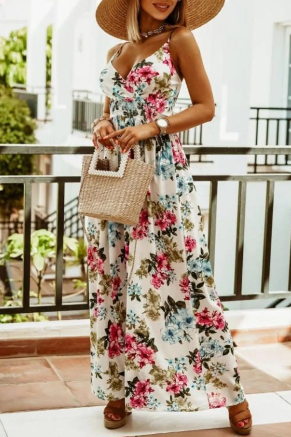 Printed Spaghetti Strap Maxi Dress | Dresses Maxi Dress from PHUNKYN