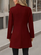 Button Up Long Sleeve Coat | Overcoats Coat from PHUNKYN