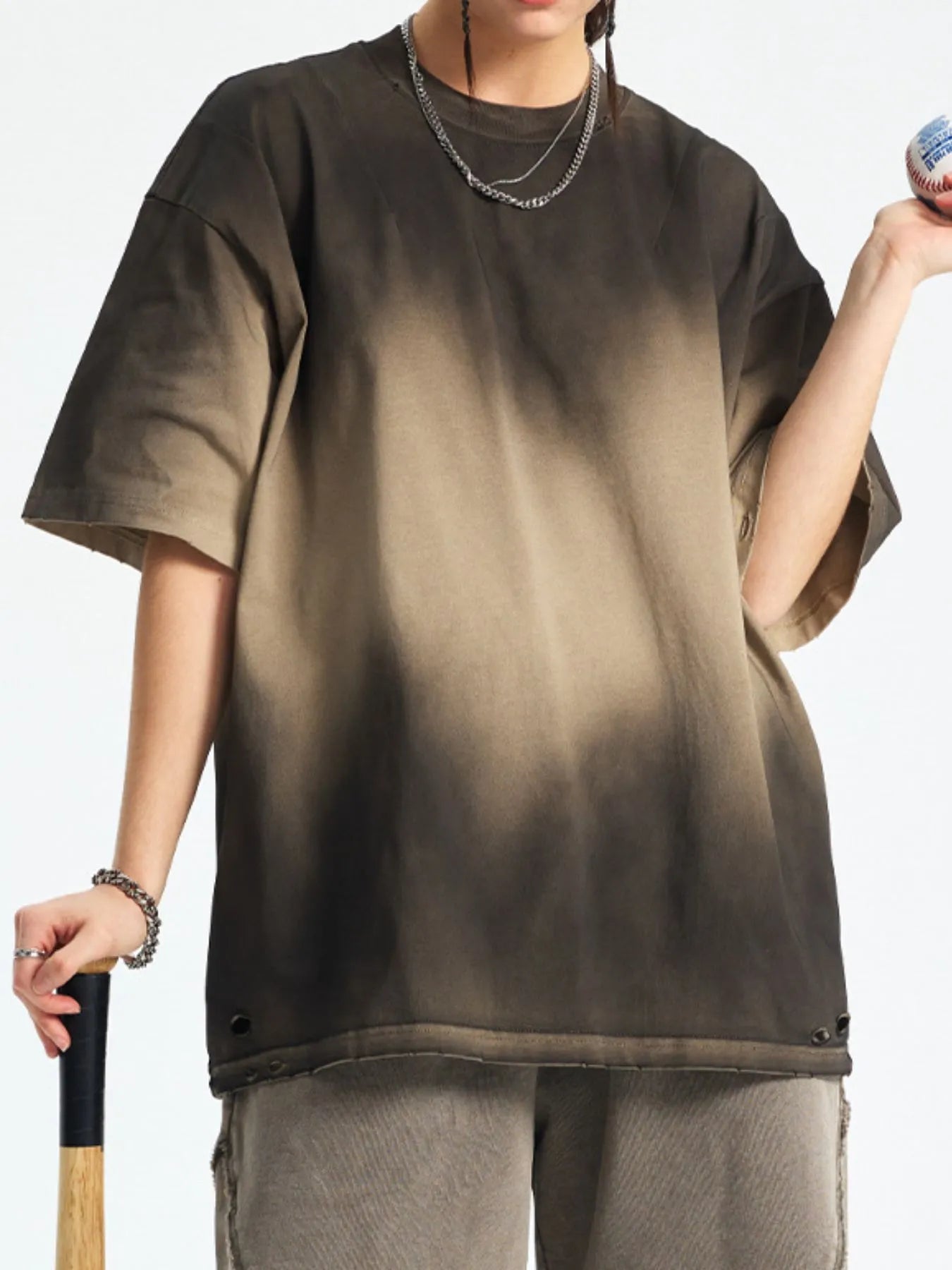 Men's Gradient Round Neck Short Sleeve T-Shirt | T-Shirts T-Shirt from PHUNKYN