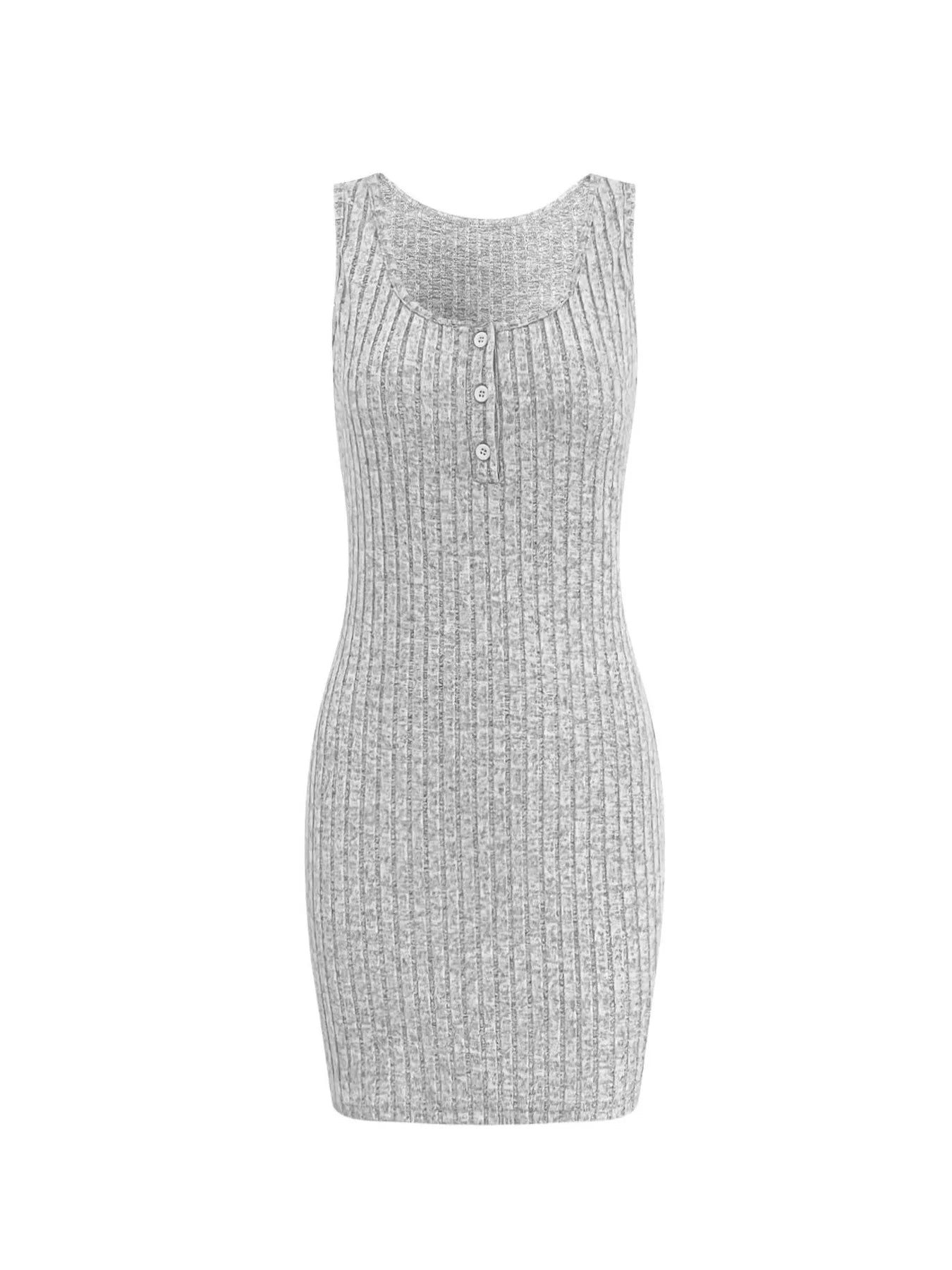 Ribbed Button Front Dress and Cardigan Sweater Set | Outfit Sets Top and Dress Set from PHUNKYN