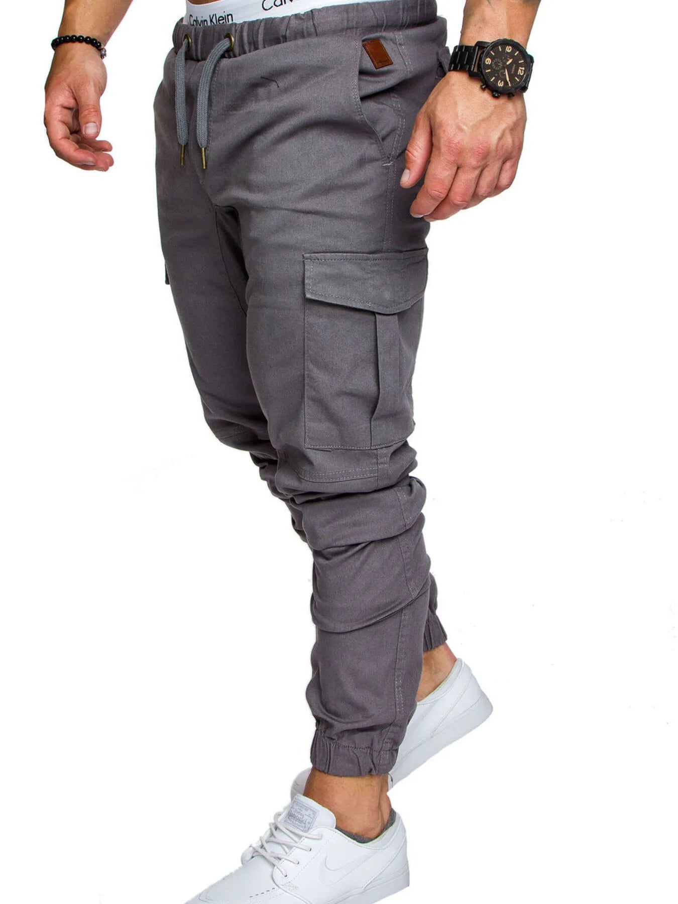 Men's Cargo Jogger with Drawstring Waistband Plus Size | Cargo Pants Cargo Pants from PHUNKYN