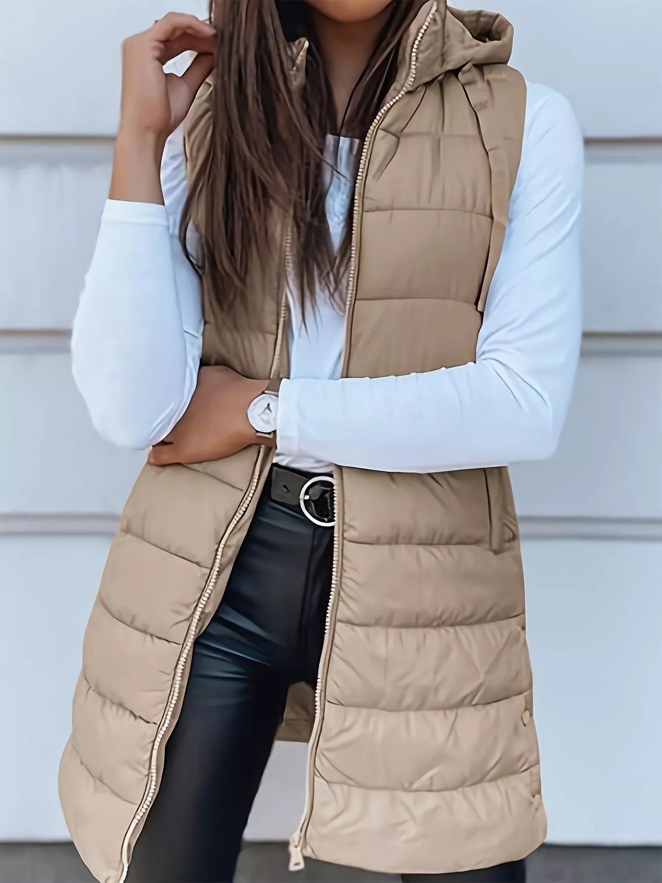 Zip Up Hooded Winter Coat | Puffer Jackets Winter Coat from PHUNKYN