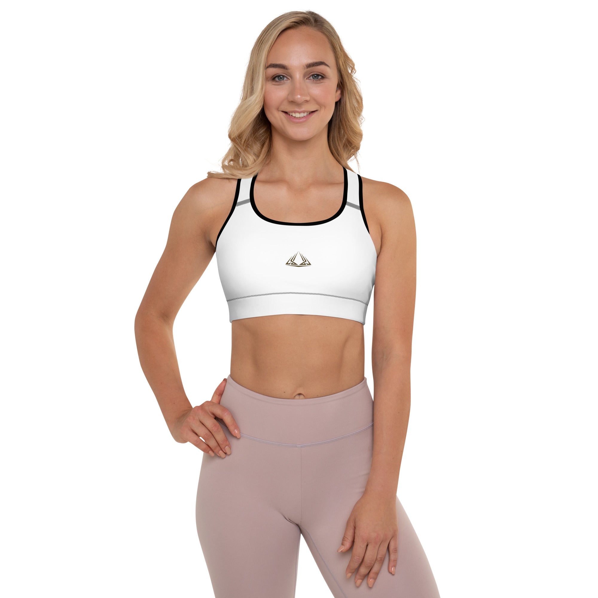 PHUNKYN Padded Sports Bra (White) | Sports Bras Sports Bra from PHUNKYN